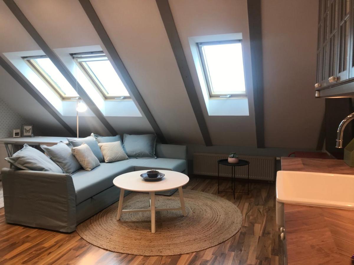 Attic Apartment On Waterfront / View / Netflix Praha Bagian luar foto